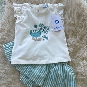 NWT Mayoral Top with Skort Set